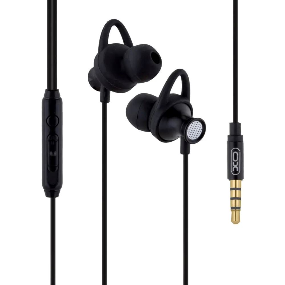 Auriculares con Cable XO-EP41 In Ear Audífonos Negros con Control Remoto